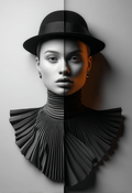 Half & Half III - Impression sur aluminium HD | E9 Fine Metal Art