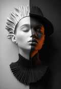 Half & Half IV - Impression sur aluminium HD | E9 Fine Metal Art