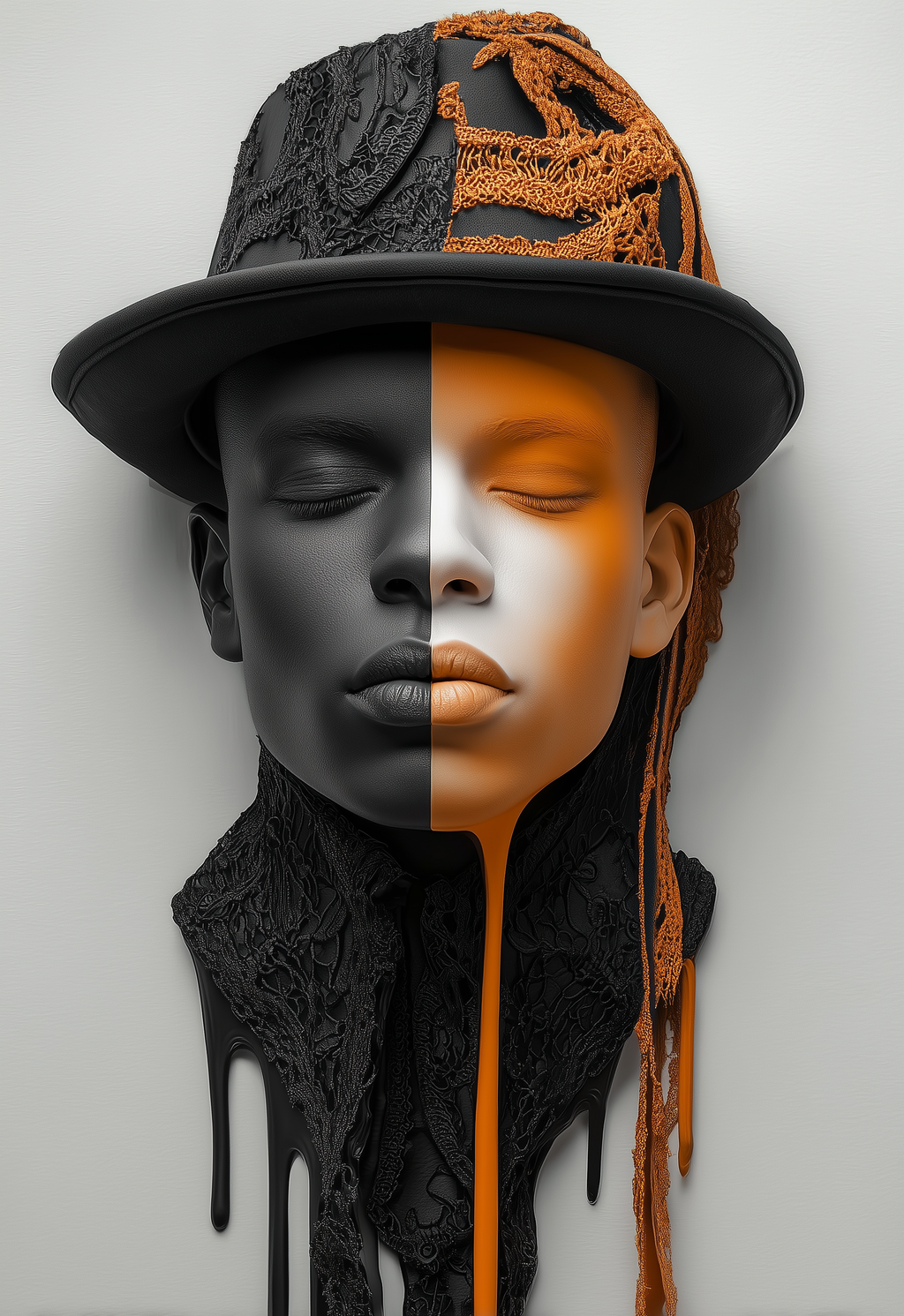 Half & Half XI - Impression sur aluminium HD | E9 Fine Metal Art