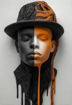 Half & Half XI - Impression sur aluminium HD | E9 Fine Metal Art