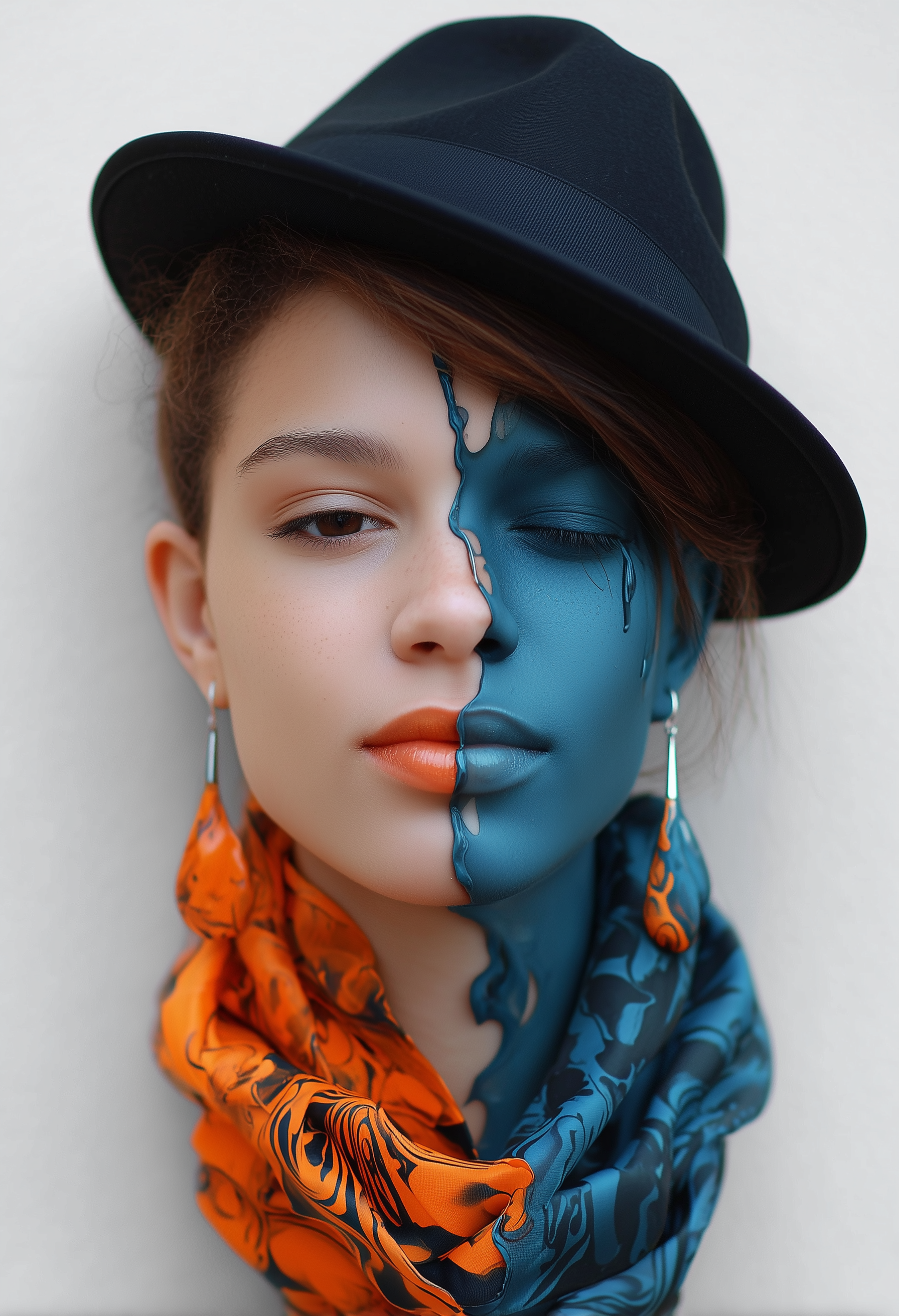 Half & Half VII - Impression sur aluminium HD | E9 Fine Metal Art