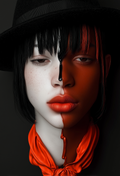 Half & Half V - Impression sur aluminium HD | E9 Fine Metal Art