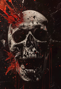 Sacred Skull - Impression sur aluminium HD | E9 Fine Metal Art