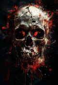 Sacred Skull - Impression sur aluminium HD | E9 Fine Metal Art