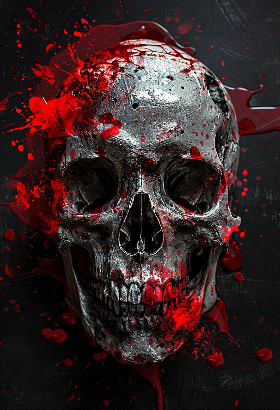 Sacred Skull - Impression sur aluminium HD | E9 Fine Metal Art