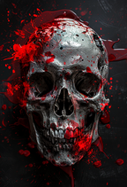 Sacred Skull - Impression sur aluminium HD | E9 Fine Metal Art