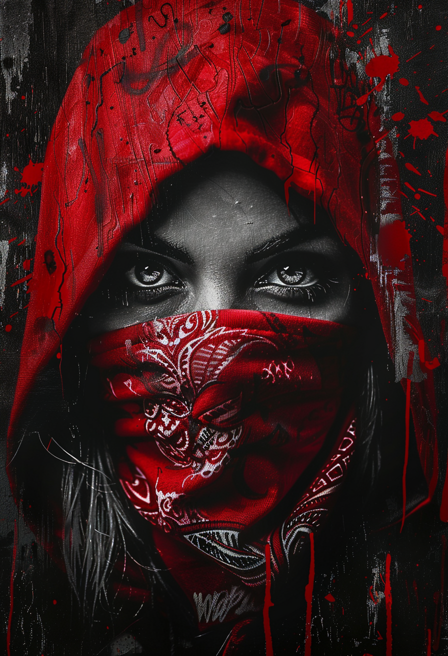 Red Hood Girl - Impression sur aluminium HD | E9 Fine Metal Art