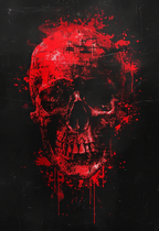 Sacred Skull - Impression sur aluminium HD | E9 Fine Metal Art