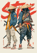 Style Ronin - Impression sur aluminium HD | E9 Fine Metal Art