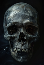 Sacred Skull - Impression sur aluminium HD | E9 Fine Metal Art