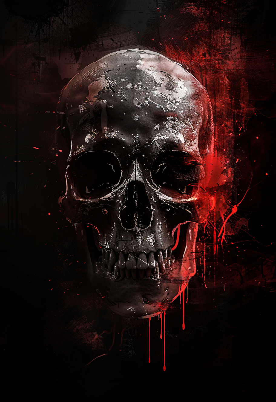 Sacred Skull - Impression sur aluminium HD | E9 Fine Metal Art