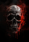 Sacred Skull - Impression sur aluminium HD | E9 Fine Metal Art