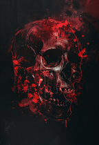 Sacred Skull - Impression sur aluminium HD | E9 Fine Metal Art