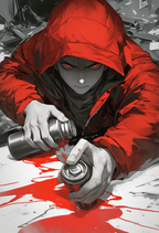 Red Tag - Impression sur aluminium HD | E9 Fine Metal Art
