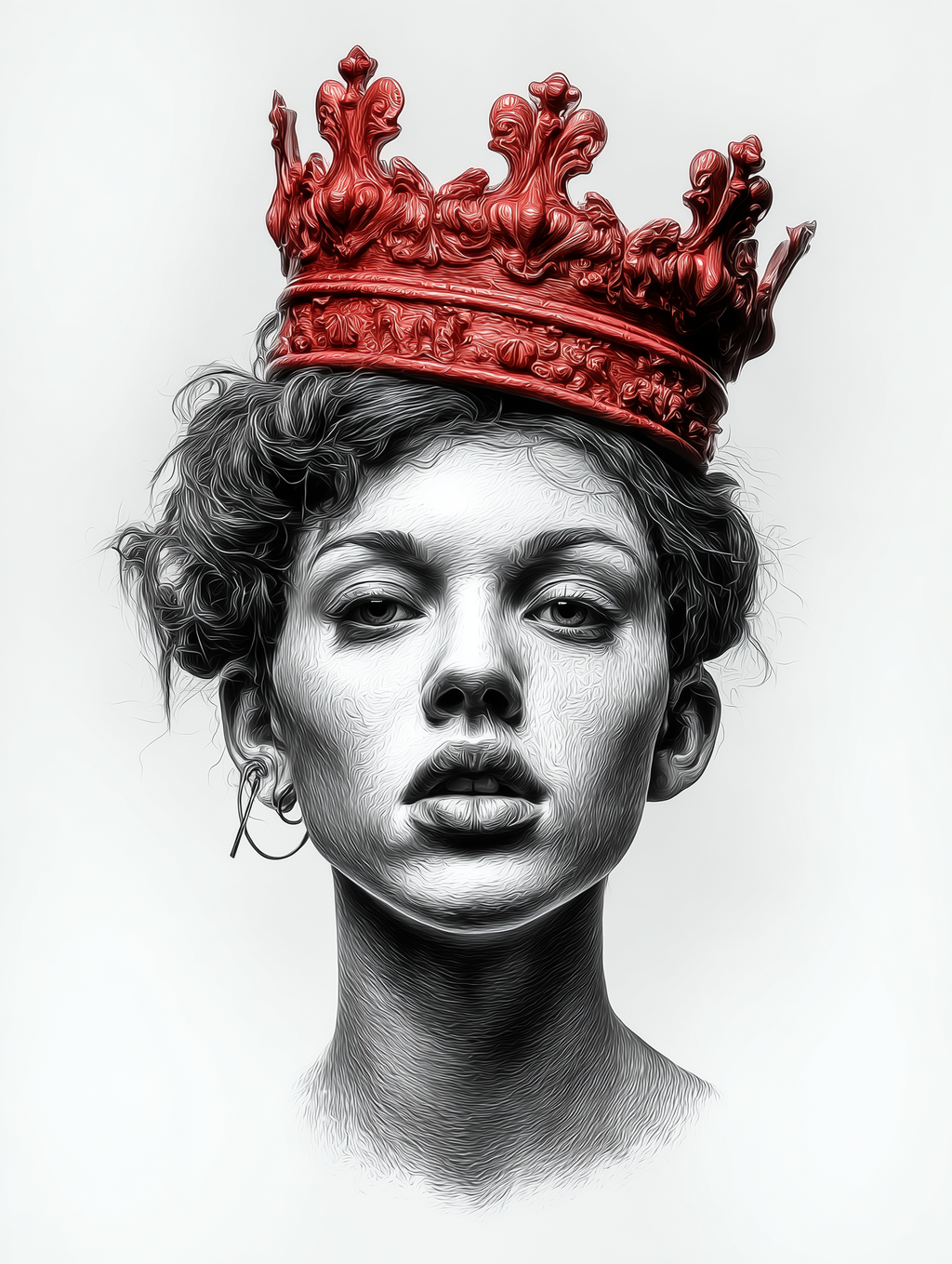 Born to Reign - Impression sur aluminium HD | E9 Fine Metal Art