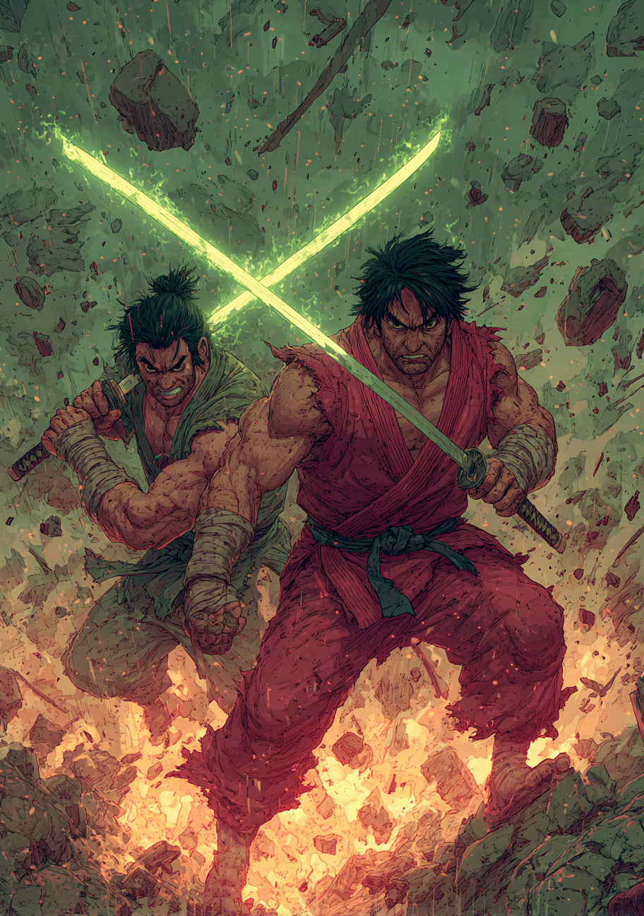 Blade Cross - Impression sur aluminium HD | E9 Fine Metal Art
