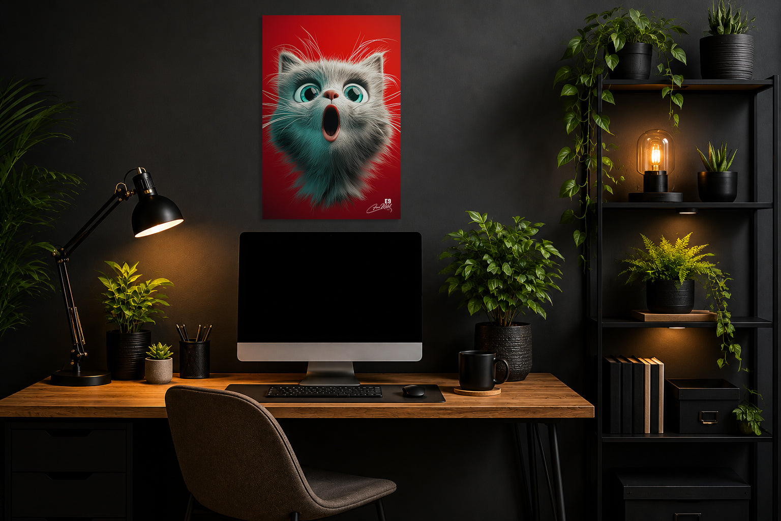 OMG Cat - Impression sur aluminium HD | E9 Fine Metal Art