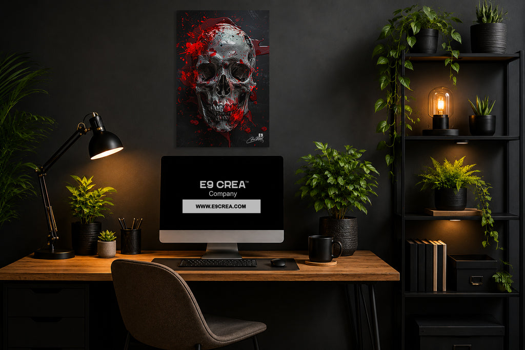 Sacred Skull - Impression sur aluminium HD | E9 Fine Metal Art