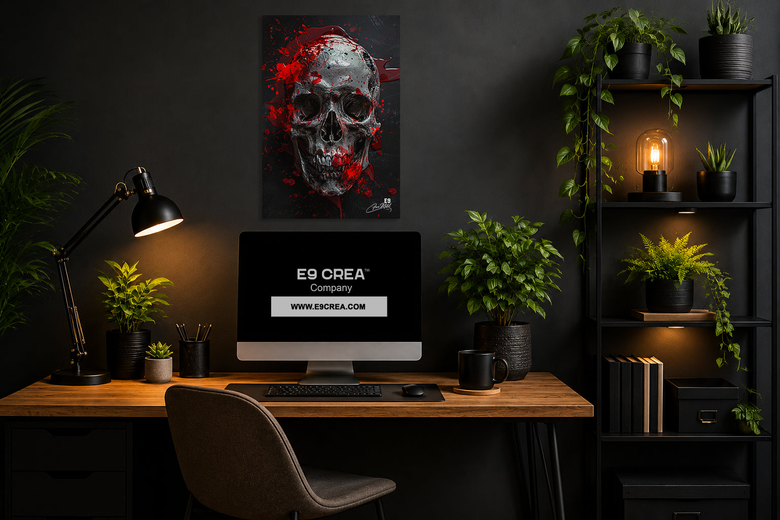 Sacred Skull - Impression sur aluminium HD | E9 Fine Metal Art