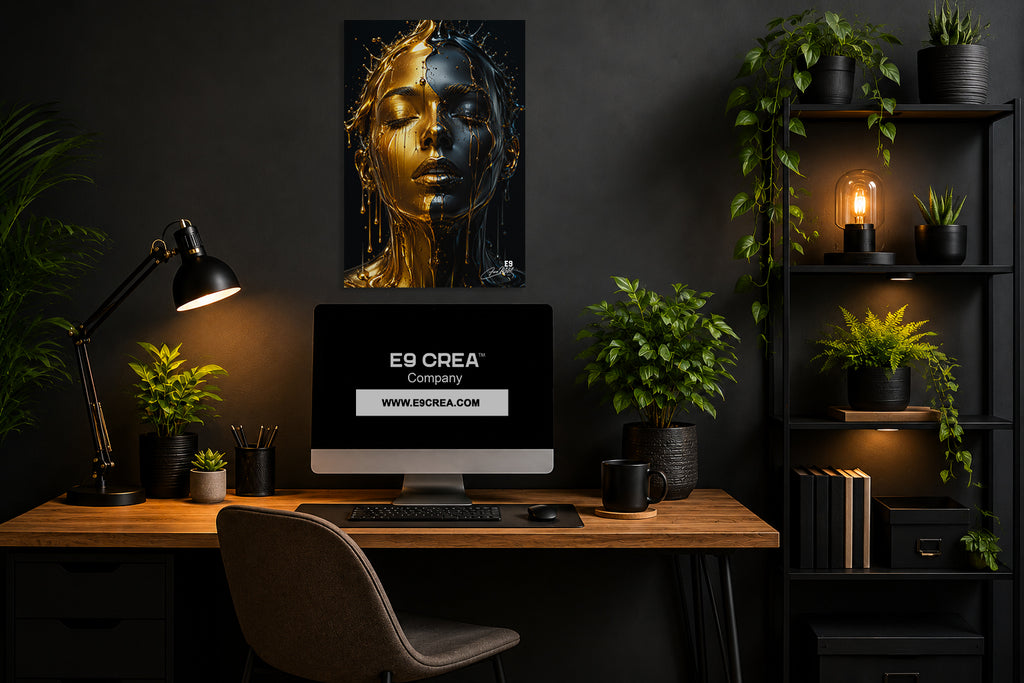 Liquid Duality - Impression sur aluminium HD | E9 Fine Metal Art