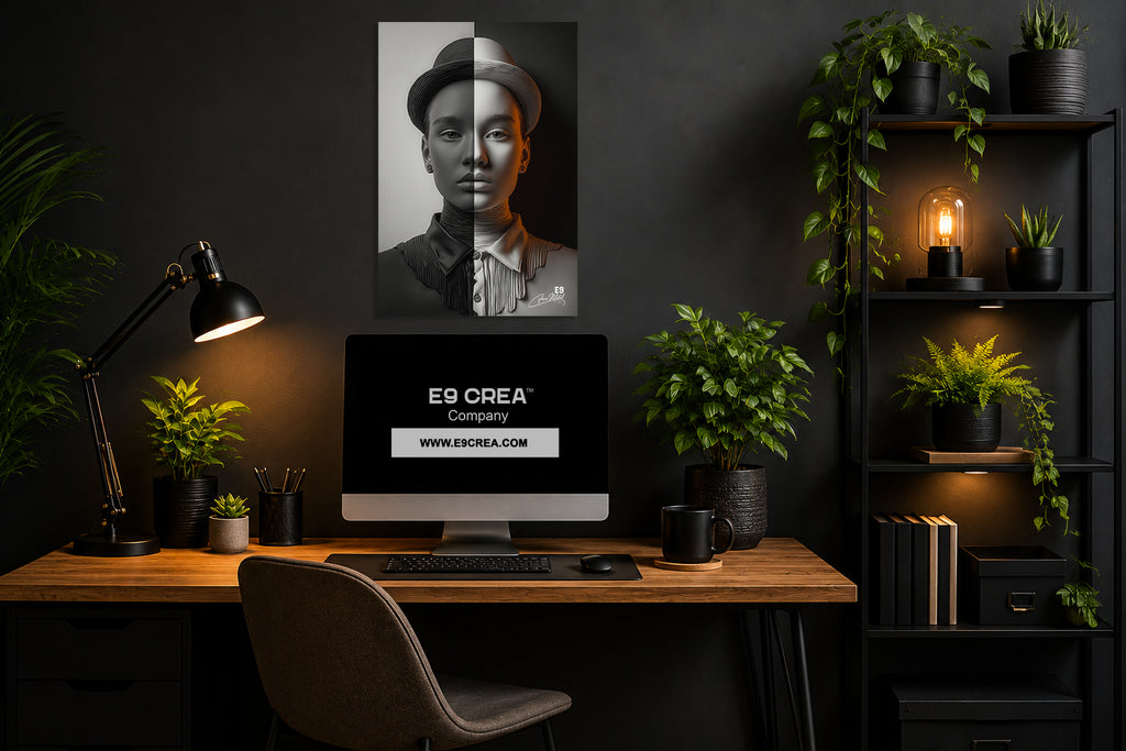 Half & Half I - Impression sur aluminium HD | E9 Fine Metal Art