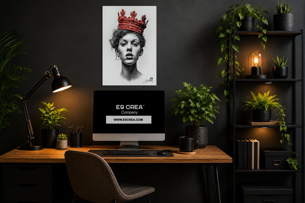 Born to Reign - Impression sur aluminium HD | E9 Fine Metal Art