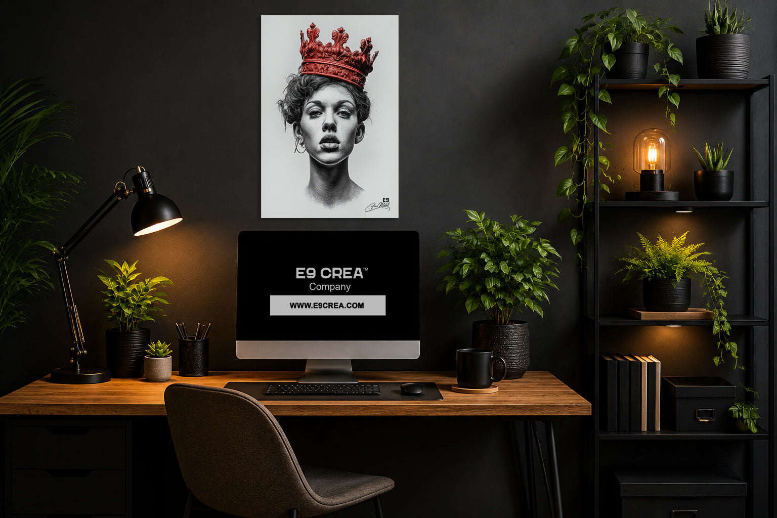 Born to Reign - Impression sur aluminium HD | E9 Fine Metal Art