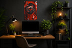 Cyber Red - Impression sur aluminium HD | E9 Fine Metal Art