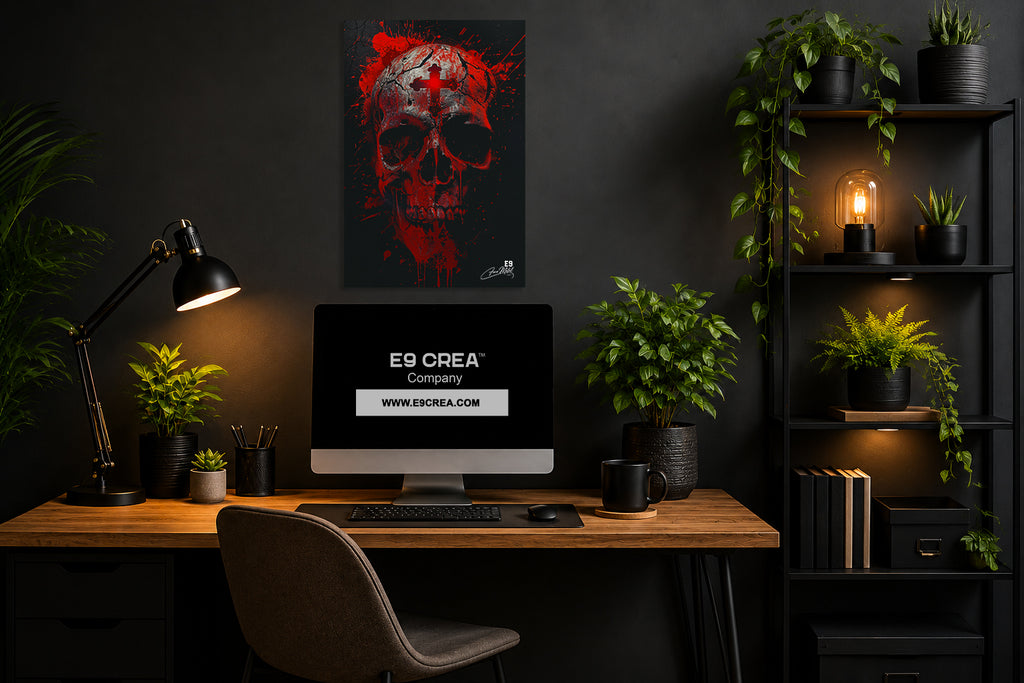 Sacred Skull - Impression sur aluminium HD | E9 Fine Metal Art