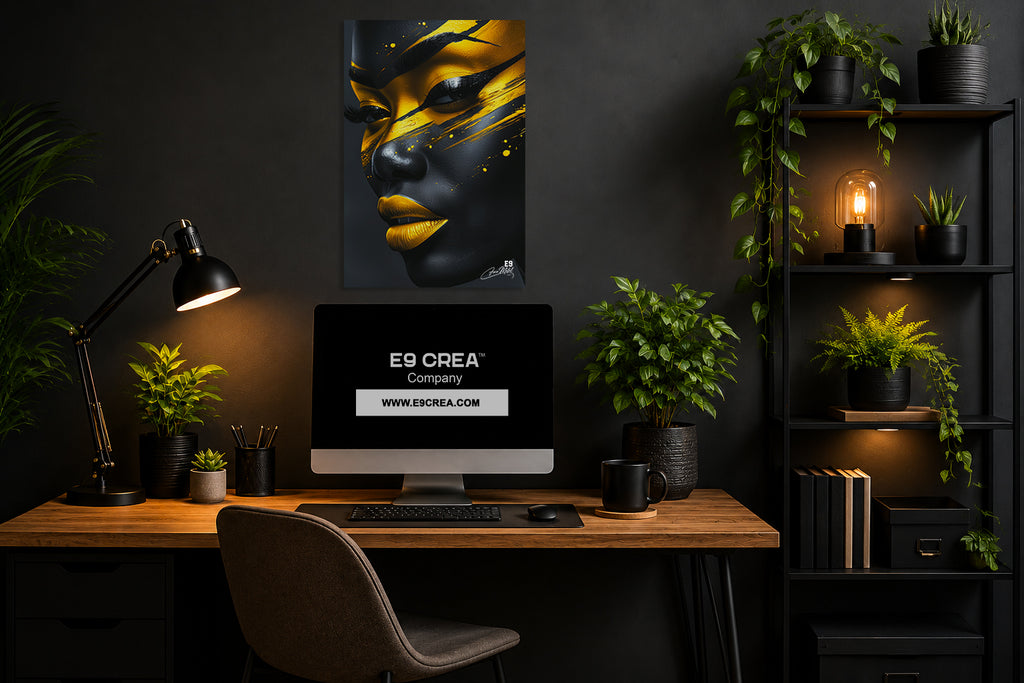 Wild Brushstroke - Impression sur aluminium HD | E9 Fine Metal Art
