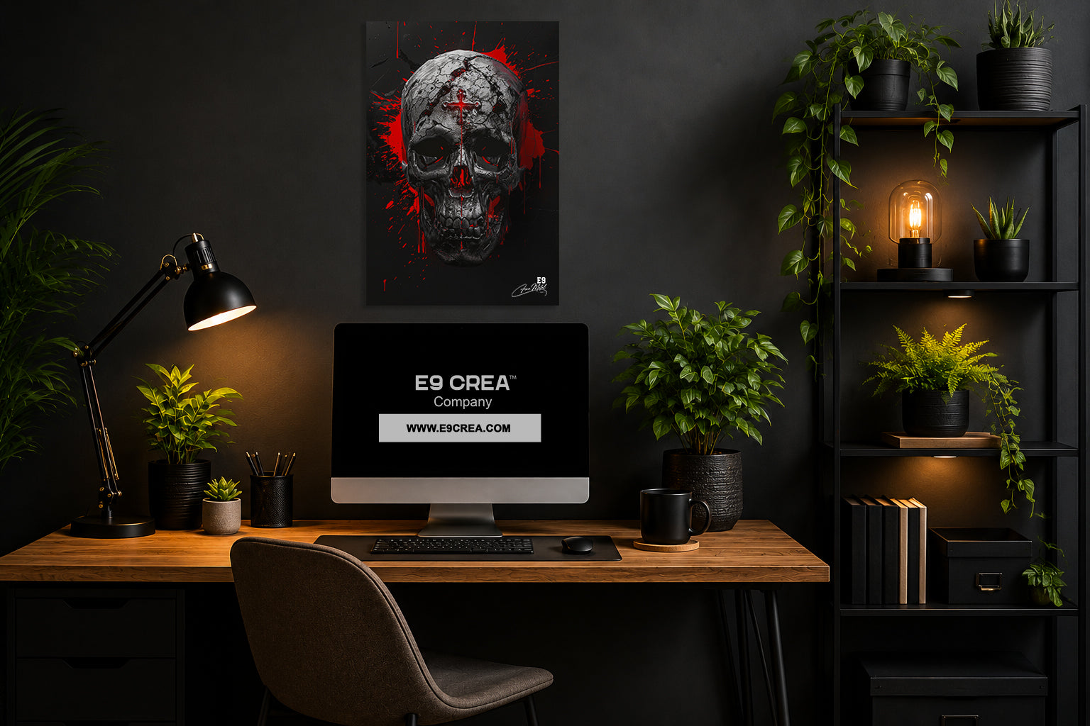 Sacred Skull - Impression sur aluminium HD | E9 Fine Metal Art