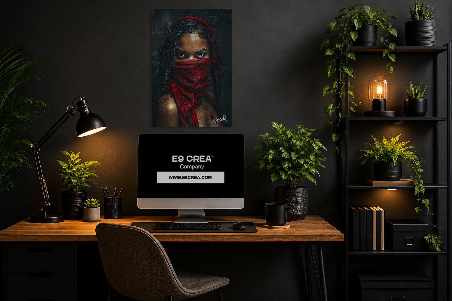 Wild Eyes - Impression sur aluminium HD | E9 Fine Metal Art
