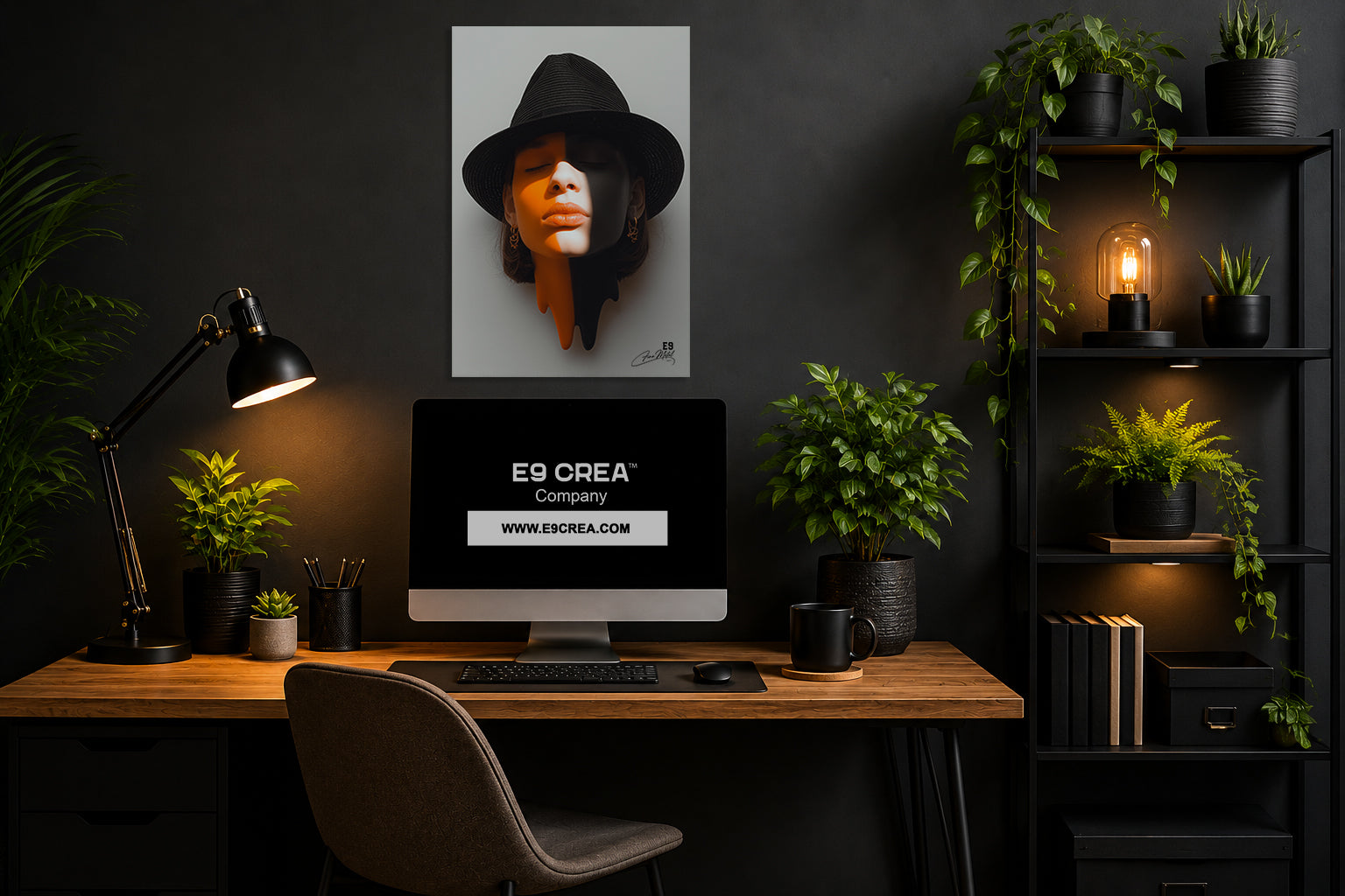 Half & Half IX - Impression sur aluminium HD | E9 Fine Metal Art