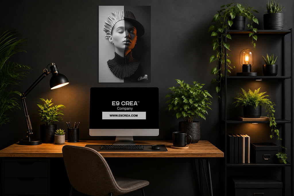 Half & Half IV - Impression sur aluminium HD | E9 Fine Metal Art