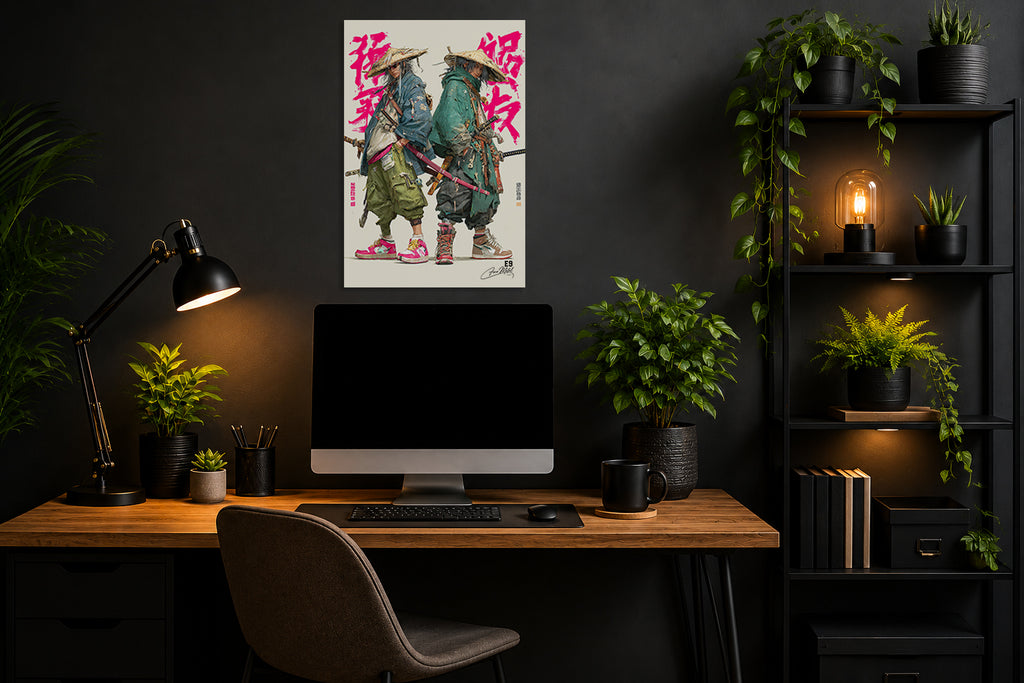 Samouraï Sneaker Ronin - Impression sur aluminium HD | E9 Fine Metal Art