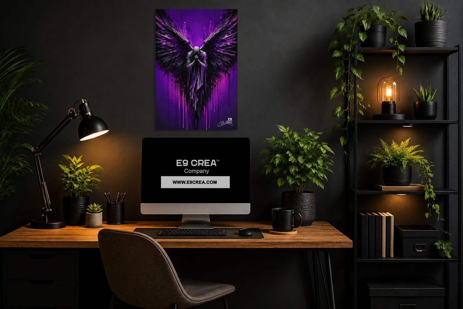 Dark Prayer - Impression sur aluminium HD | E9 Fine Metal Art