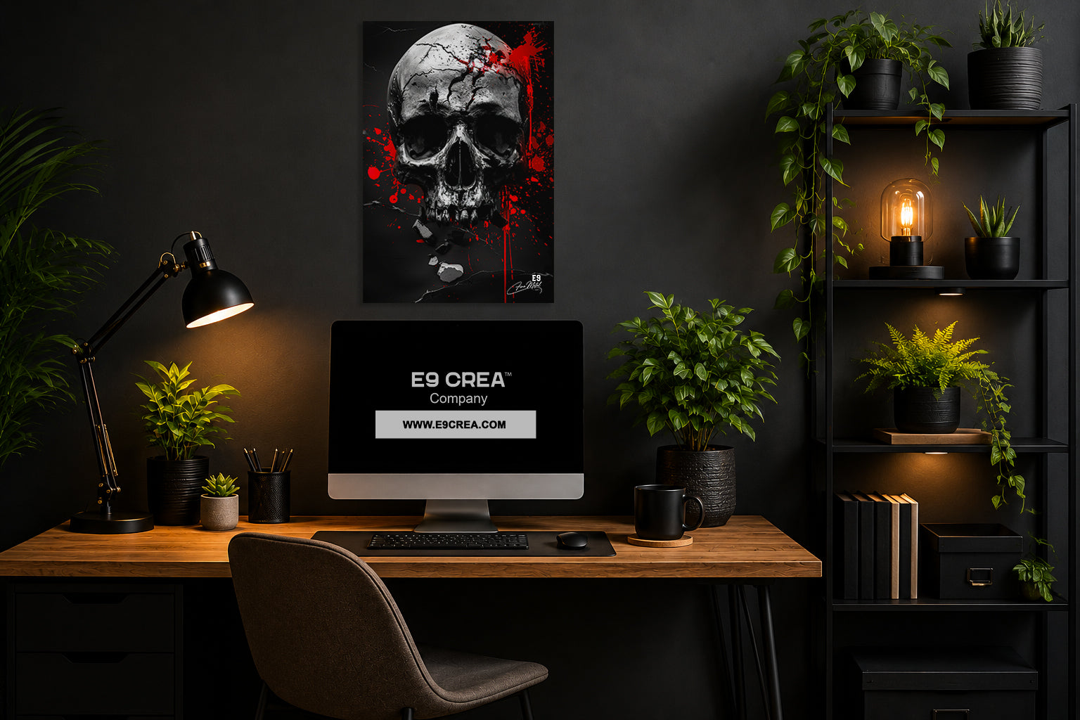 Sacred Skull - Impression sur aluminium HD | E9 Fine Metal Art