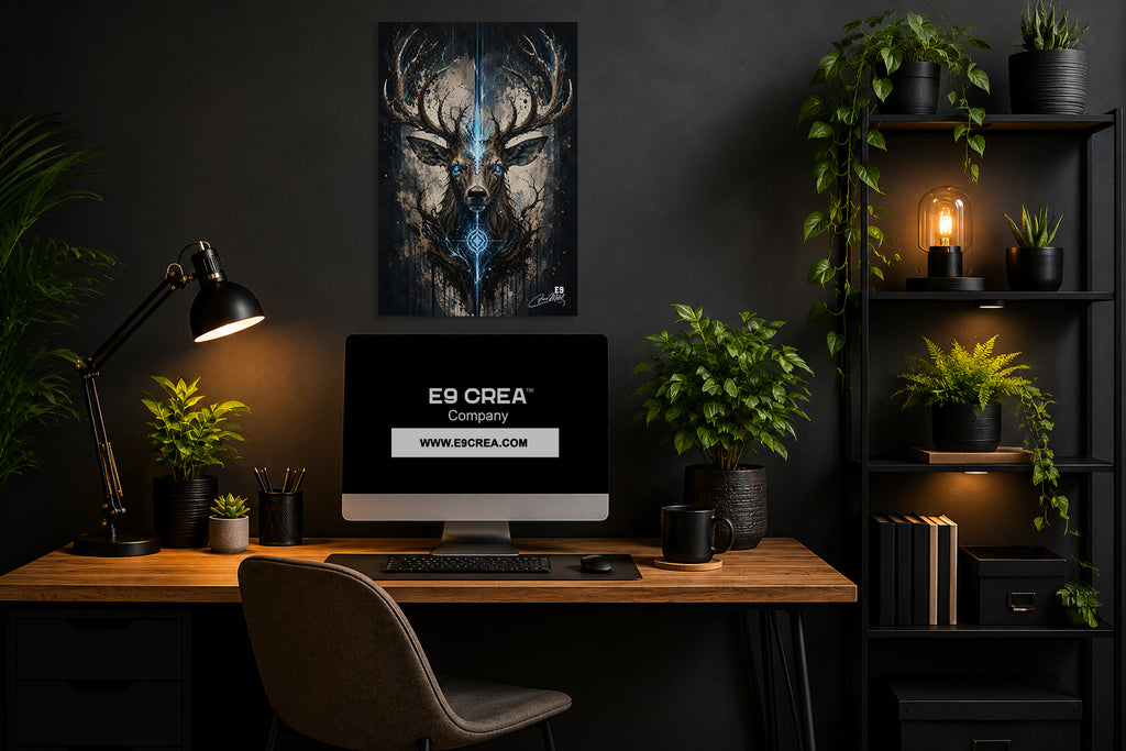 Spirit Stag - Impression sur aluminium HD | E9 Fine Metal Art