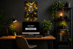 Golden Storm - Impression sur aluminium HD | E9 Fine Metal Art
