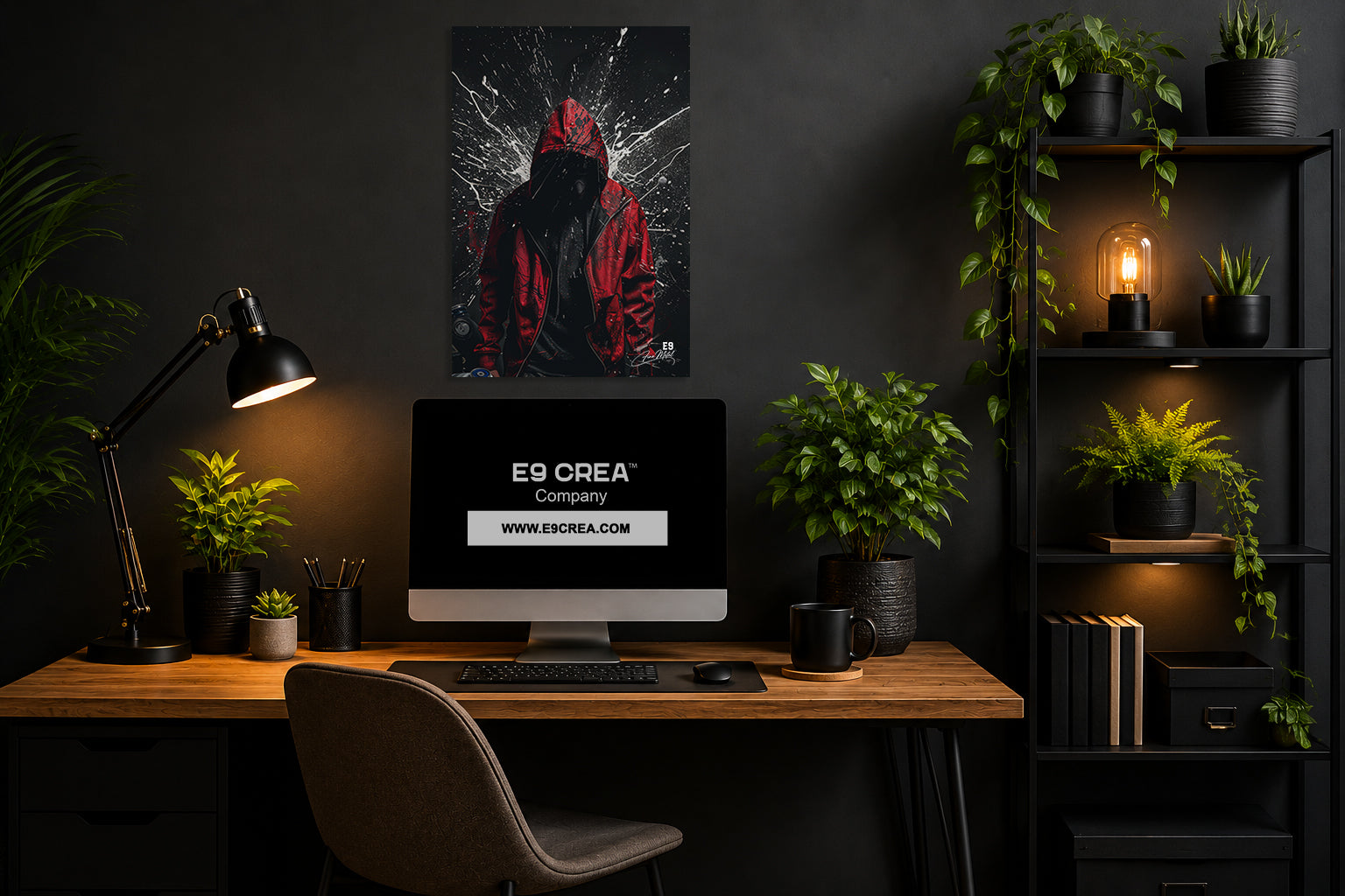 Red Ghost - Impression sur aluminium HD | E9 Fine Metal Art