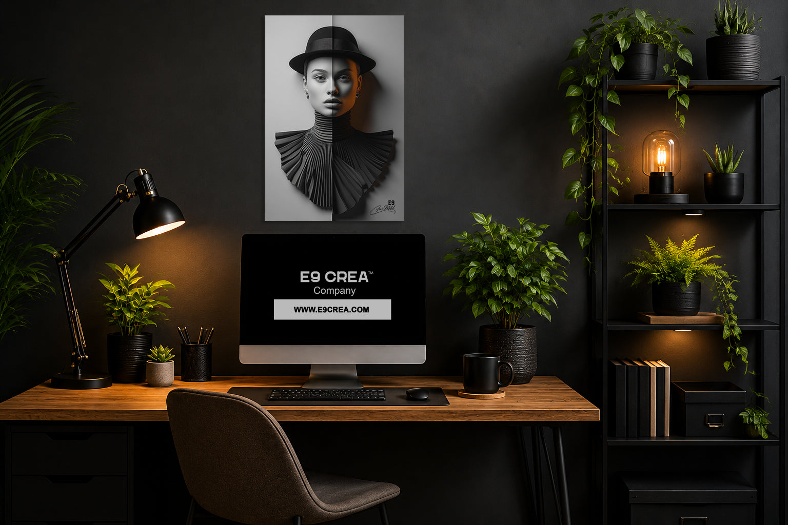 Half & Half III - Impression sur aluminium HD | E9 Fine Metal Art