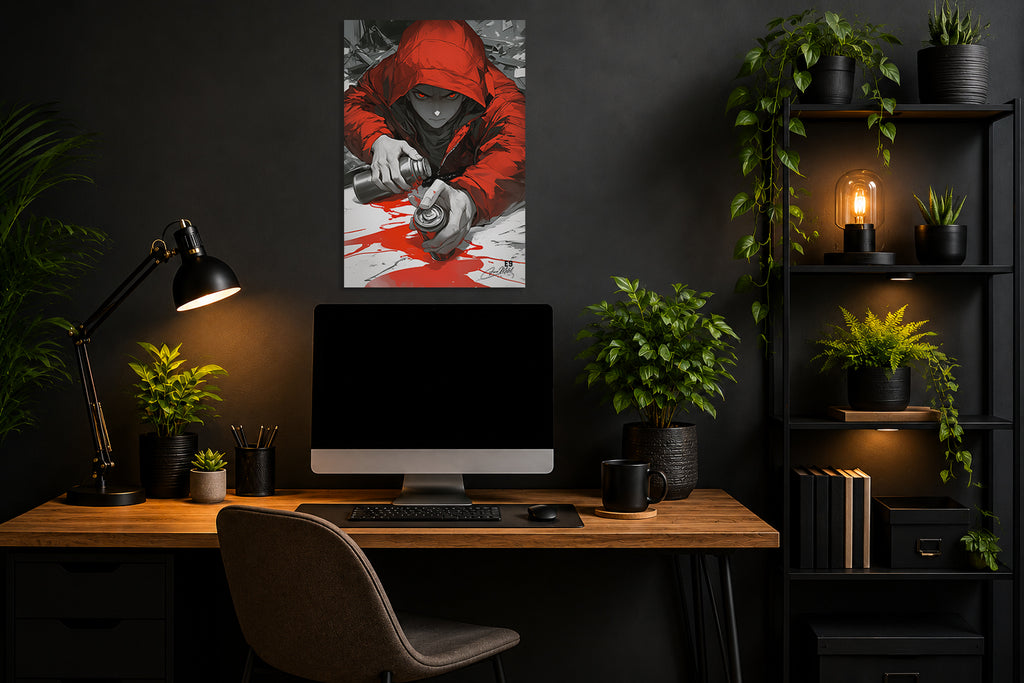Red Tag - Impression sur aluminium HD | E9 Fine Metal Art