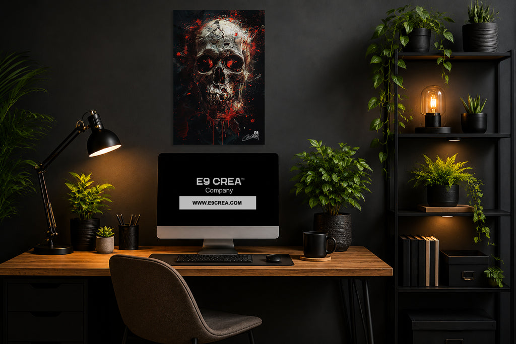 Sacred Skull - Impression sur aluminium HD | E9 Fine Metal Art