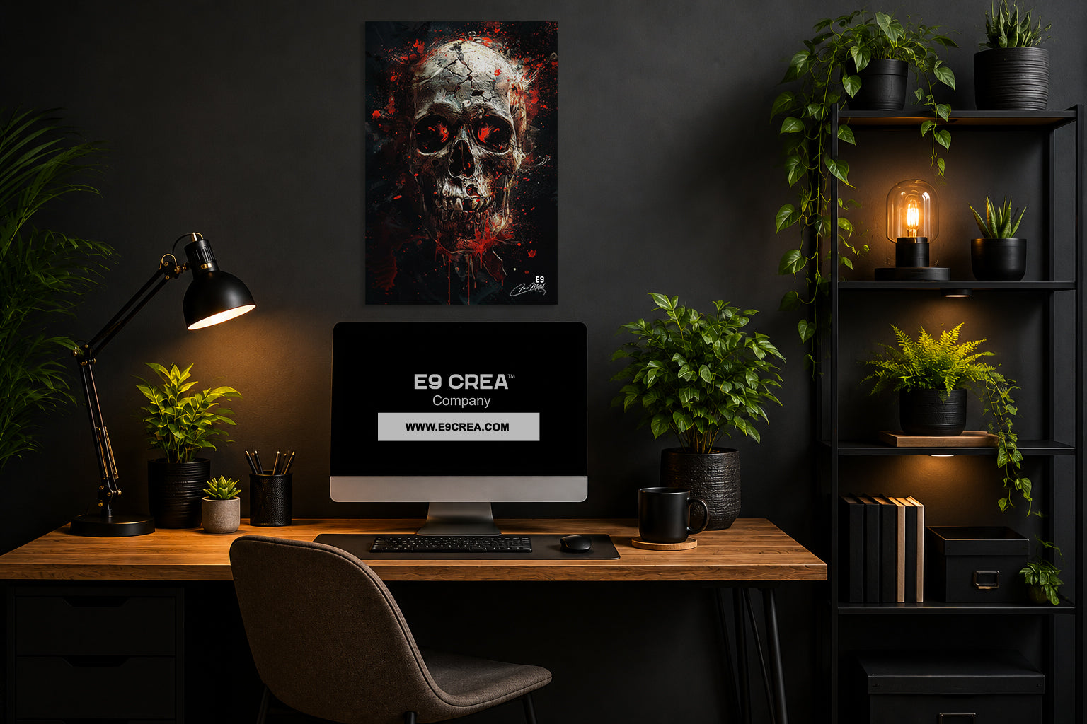 Sacred Skull - Impression sur aluminium HD | E9 Fine Metal Art