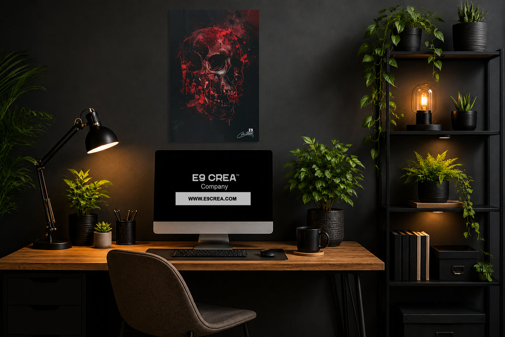 Sacred Skull - Impression sur aluminium HD | E9 Fine Metal Art