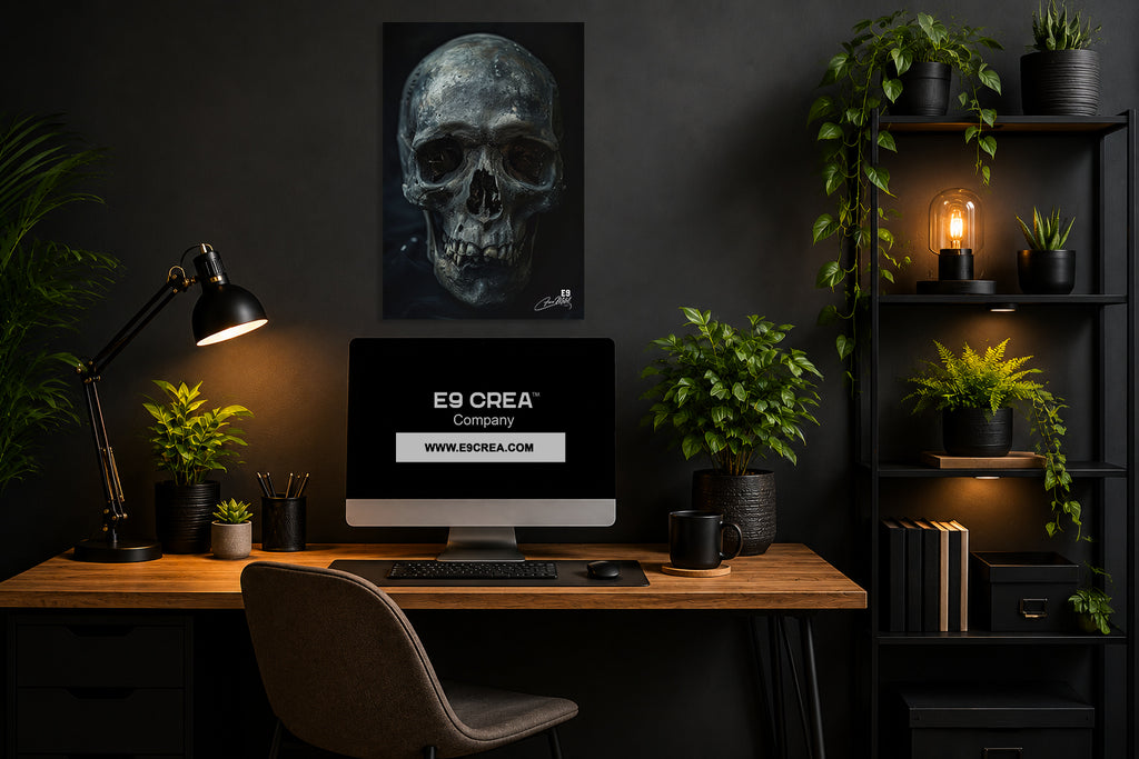 Sacred Skull - Impression sur aluminium HD | E9 Fine Metal Art