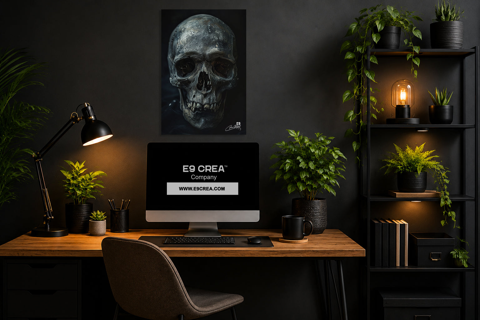 Sacred Skull - Impression sur aluminium HD | E9 Fine Metal Art
