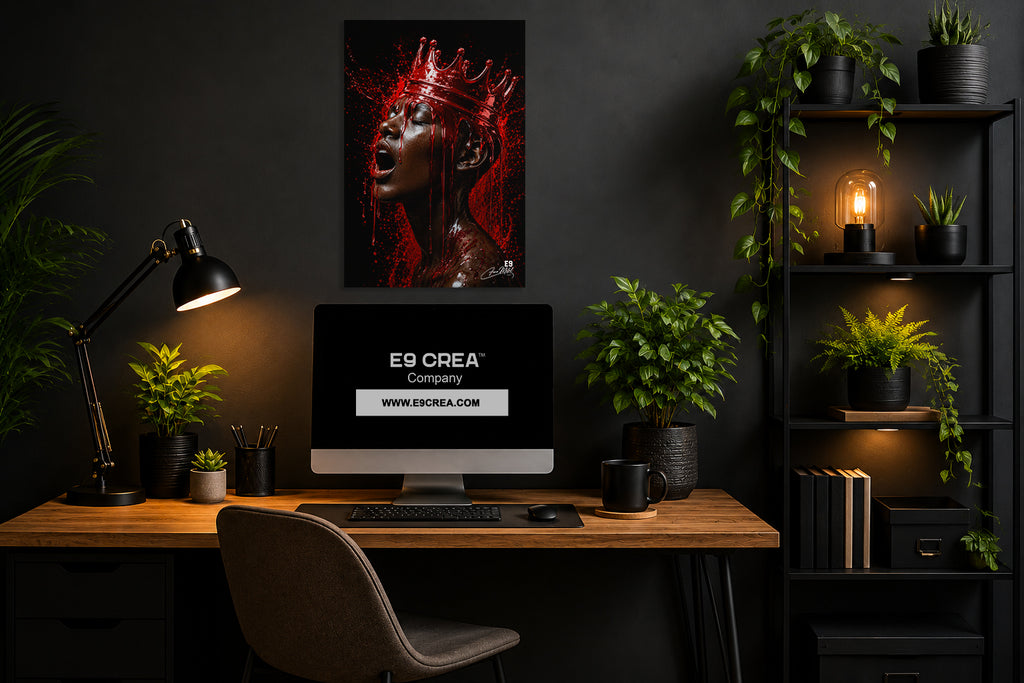 Crimson King - Impression sur aluminium HD | E9 Fine Metal Art