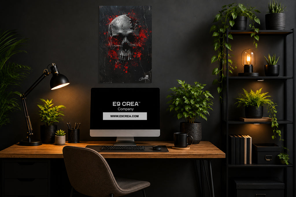 Sacred Skull  - Impression sur aluminium HD | E9 Fine Metal Art