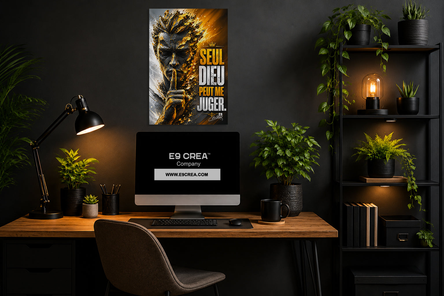 Seul Dieu Peut Me Juger - Impression sur aluminium HD | E9 Fine Metal Art